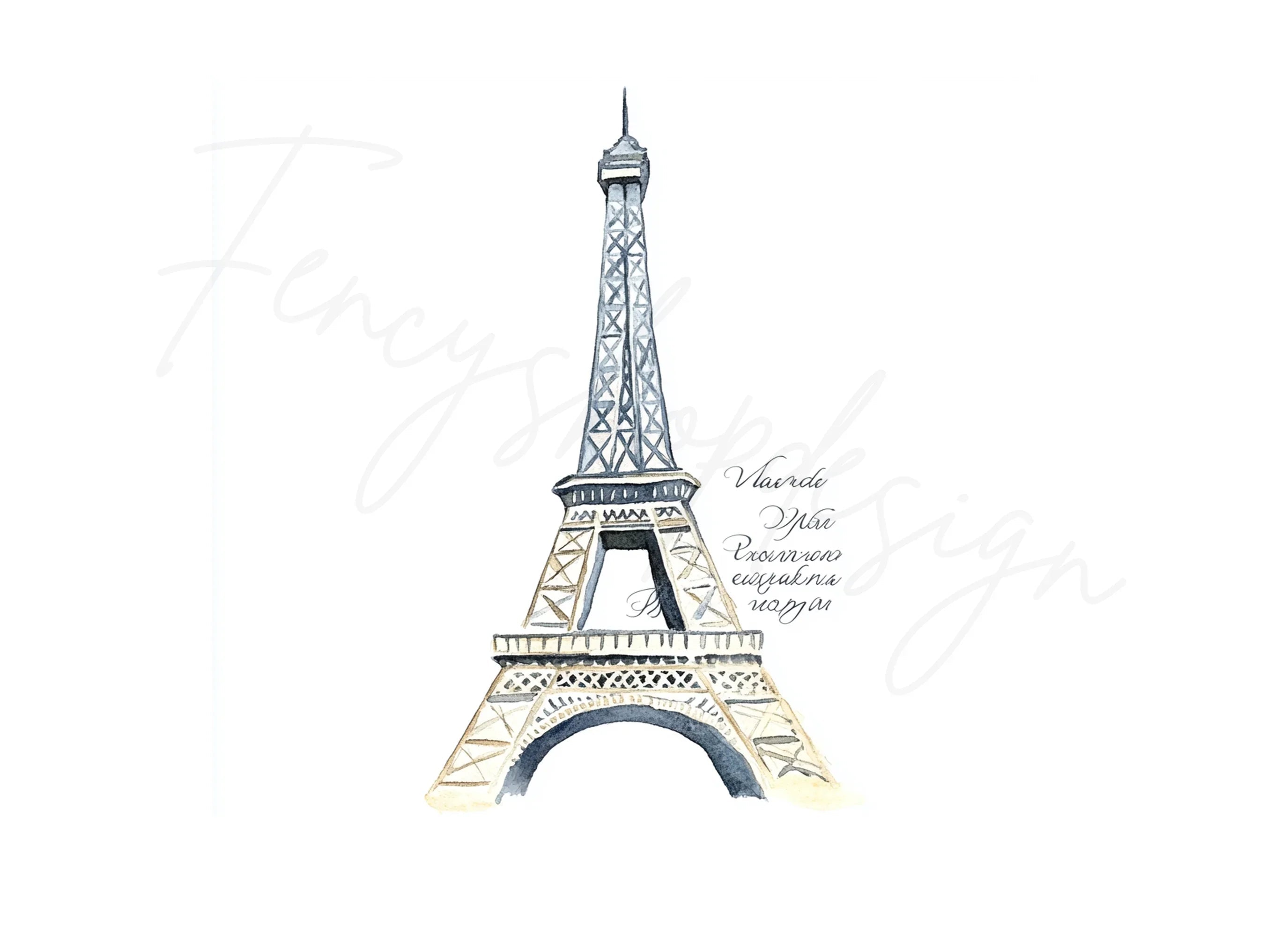 Eiffel Tower Clipart Bundle