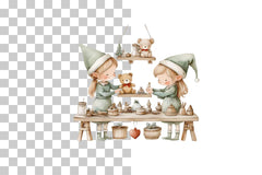 Santa and Elf Clipart Bundle - CraftNest - Digital Crafting and Art