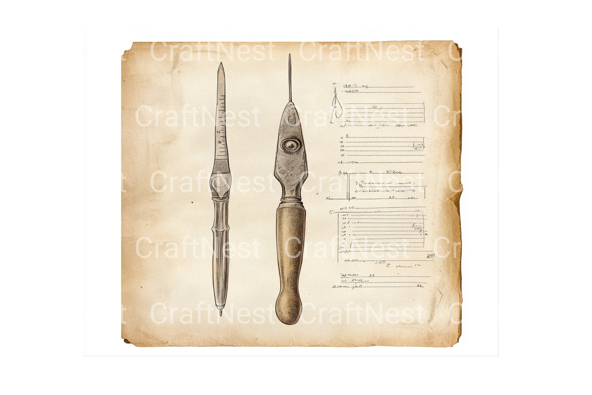 Anatomical Sketchbook Illustrations Clipart Artwork Planner
