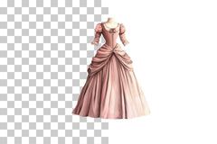 Victorian Gown Dresses Clipart Bundle - CraftNest - Digital Crafting and Art