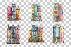 Townhouse Clipart Bundle - Etb 408 - CraftNest - Digital Crafting and Art
