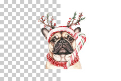 Cute Christmas Dogs Clipart Bundle - CraftNest - Digital Crafting and Art