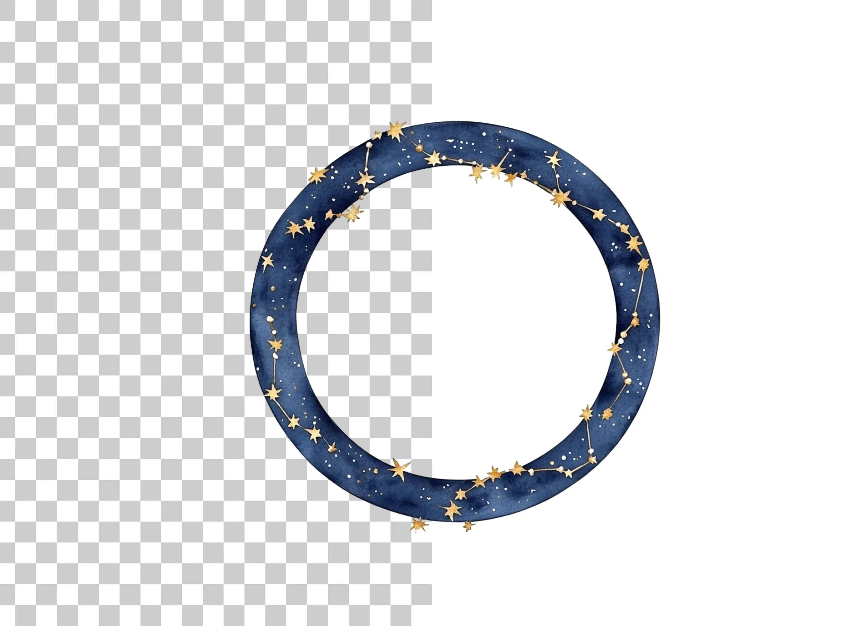 Celestial Constellation Frame Clipart Bundle