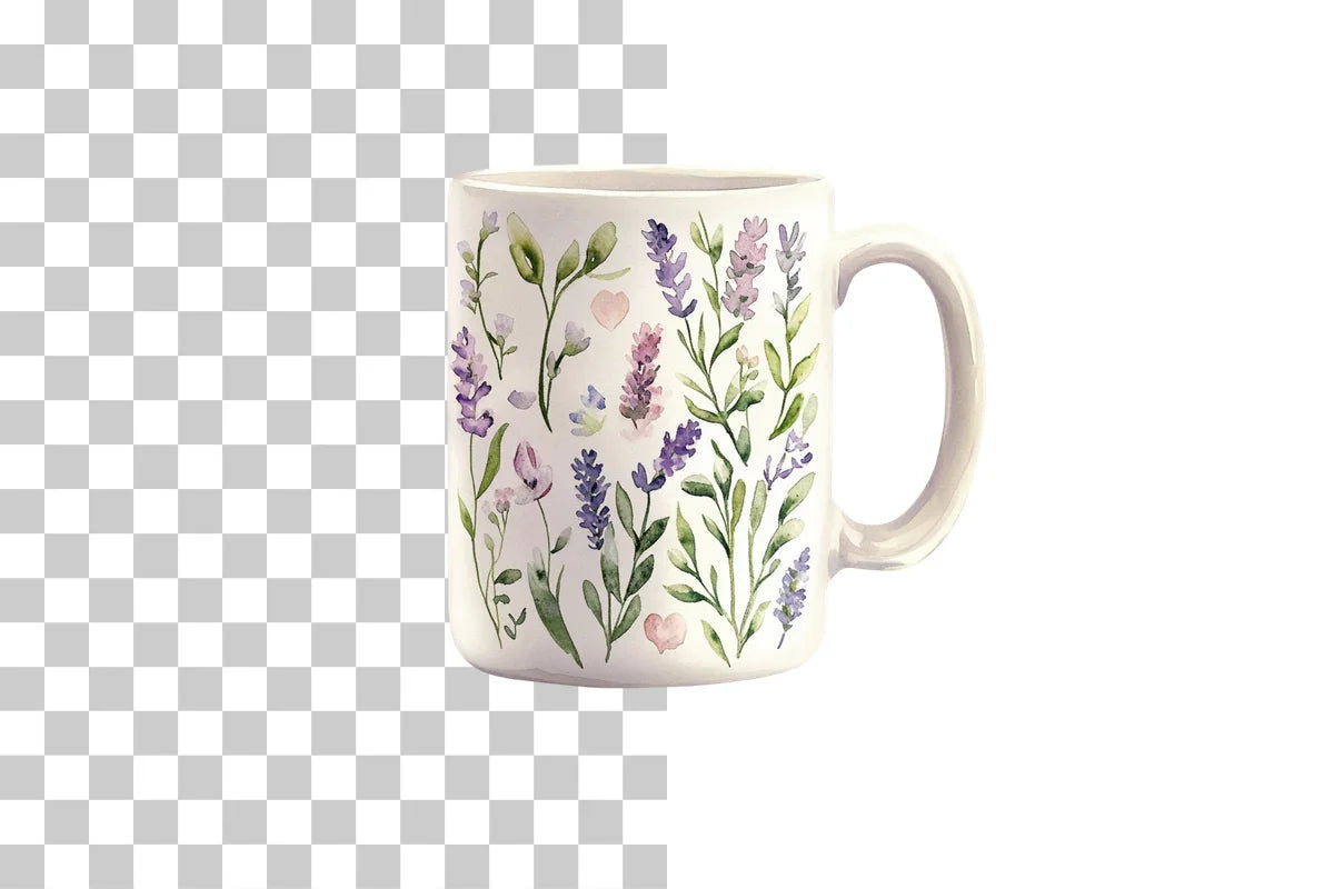 Floral Pattern Mug Wrap Bundle - CraftNest - Digital Crafting and Art