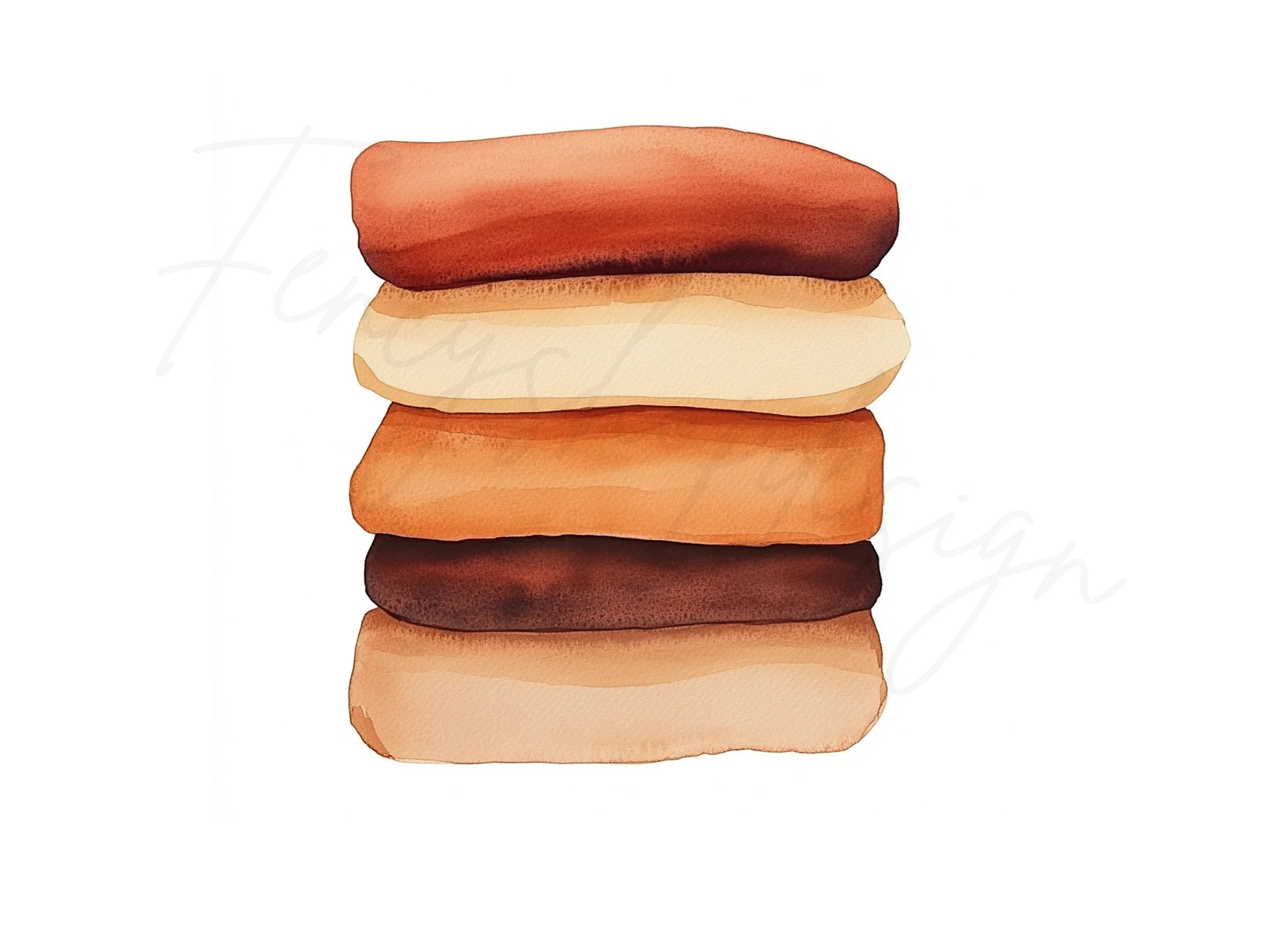 Skin Tone Swatches Clipart Bundle