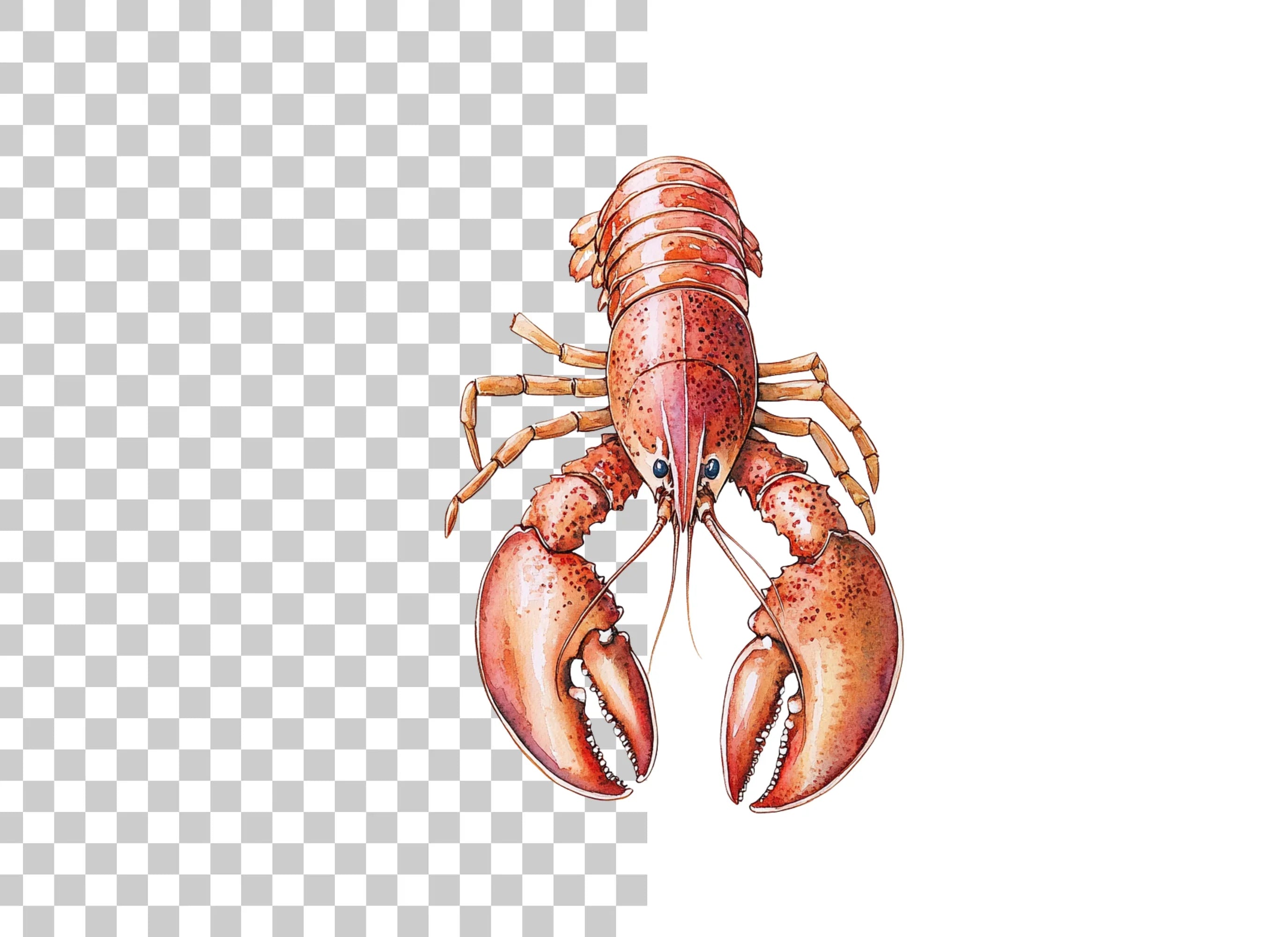 Vibrant Lobster Clipart Bundle
