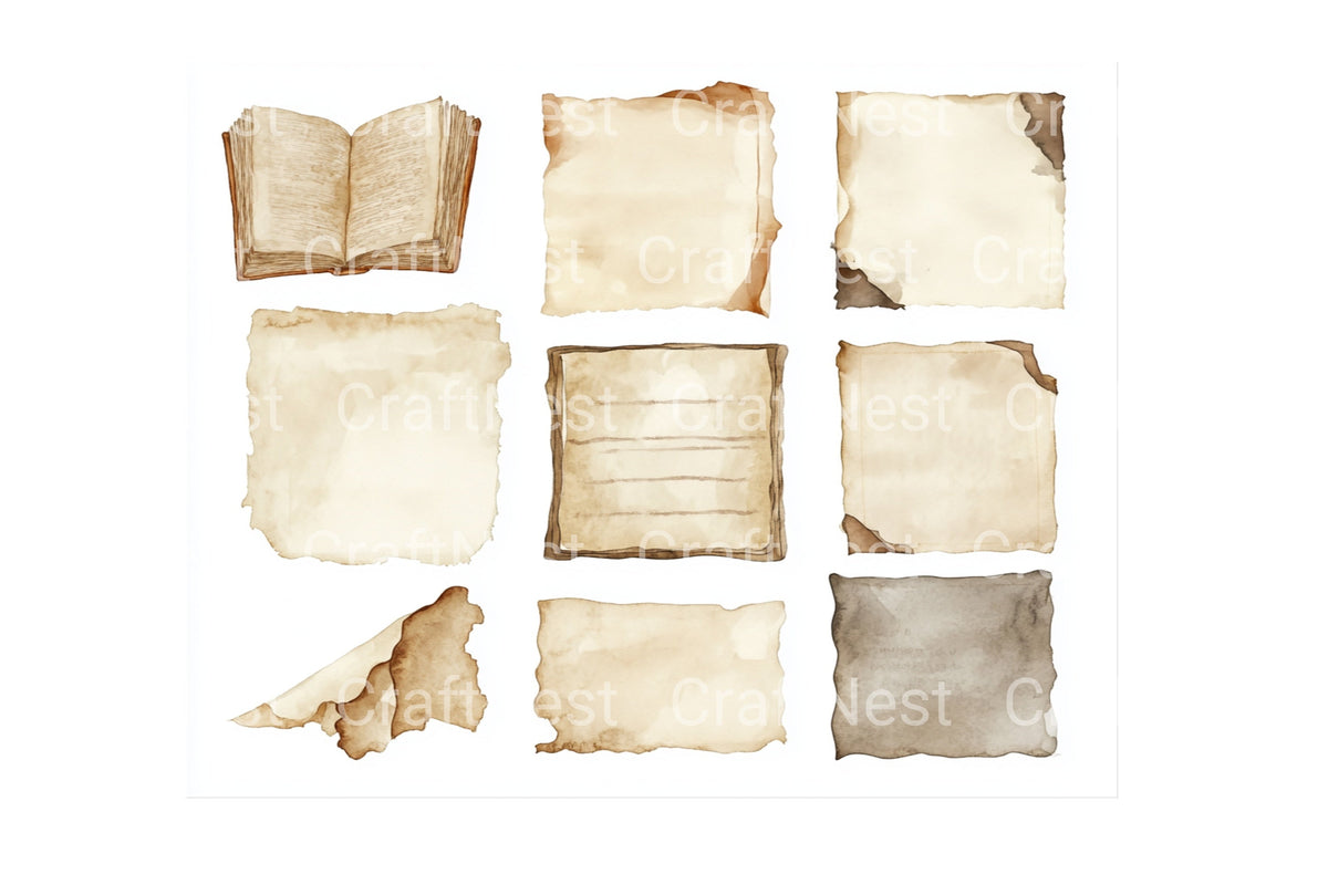 Open And Closed Old Books Clipart Planner