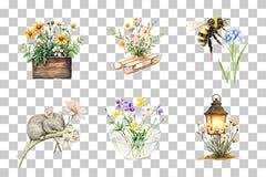 Adorable Spring Clipart Bundle - CraftNest - Digital Crafting and Art