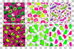 Neon Halloween Pattern Clipart Bundle - CraftNest - Digital Crafting and Art