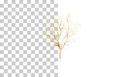 Elegant Golden Christmas Trees Clipart Bundle - CraftNest - Digital Crafting and Art