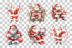 Santa Gaming Clipart Bundle - CraftNest - Digital Crafting and Art