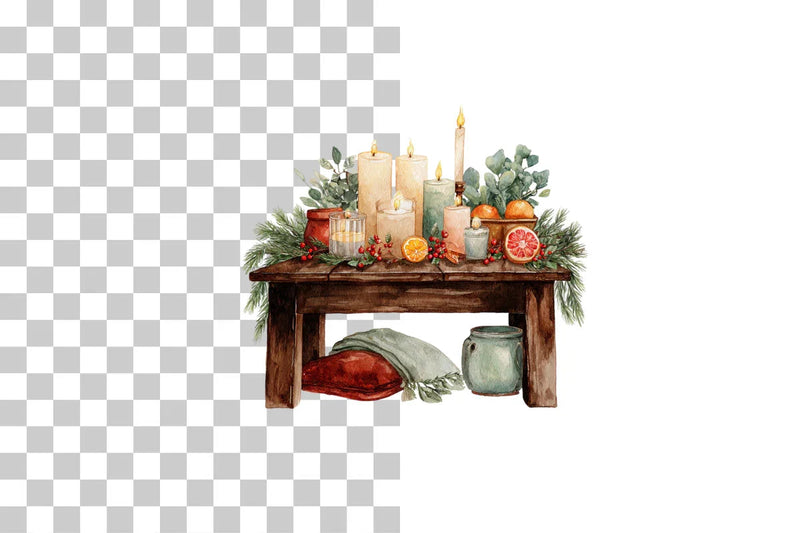 Cozy Dining Table Clipart Bundle - CraftNest - Digital Crafting and Art
