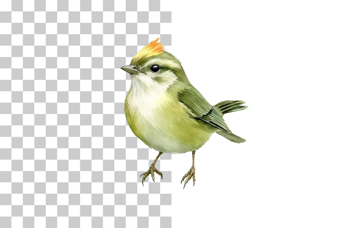 Goldcrest Bird Illustration Clipart Bundle - CraftNest - Digital Crafting and Art