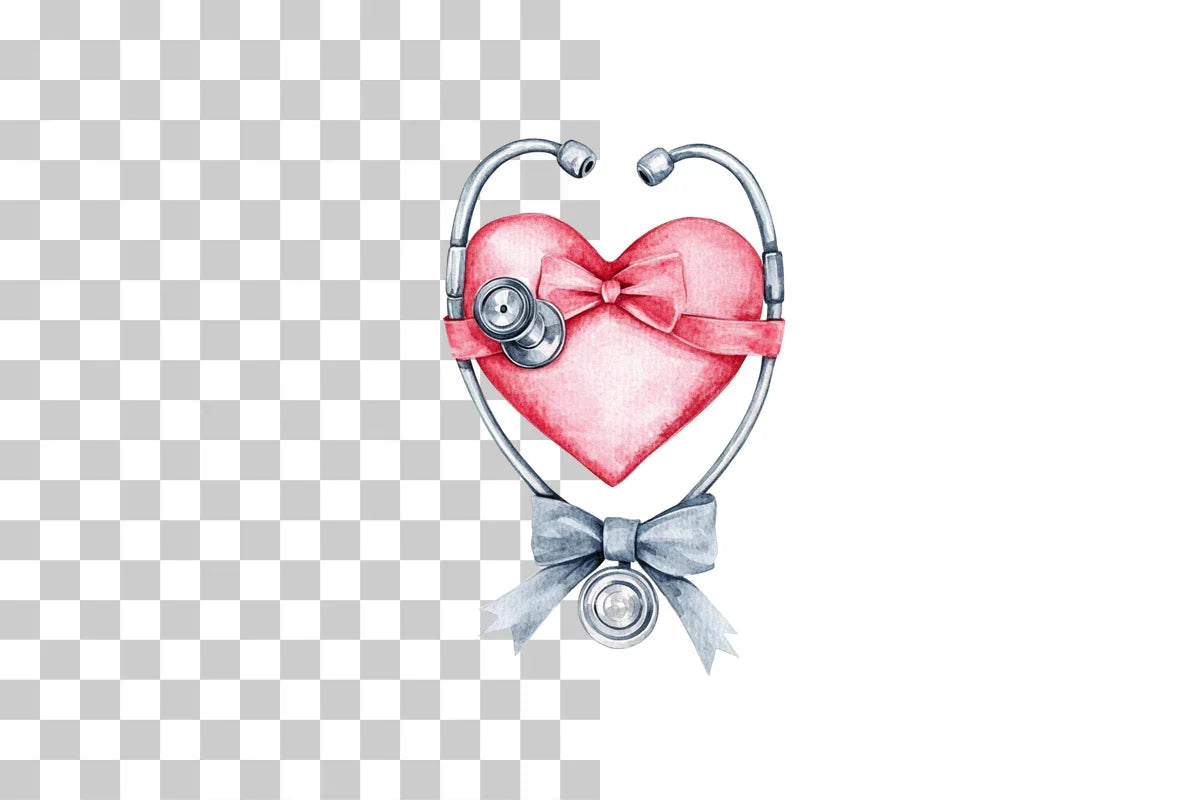 Stethoscope Heart Clipart Bundle - CraftNest - Digital Crafting and Art