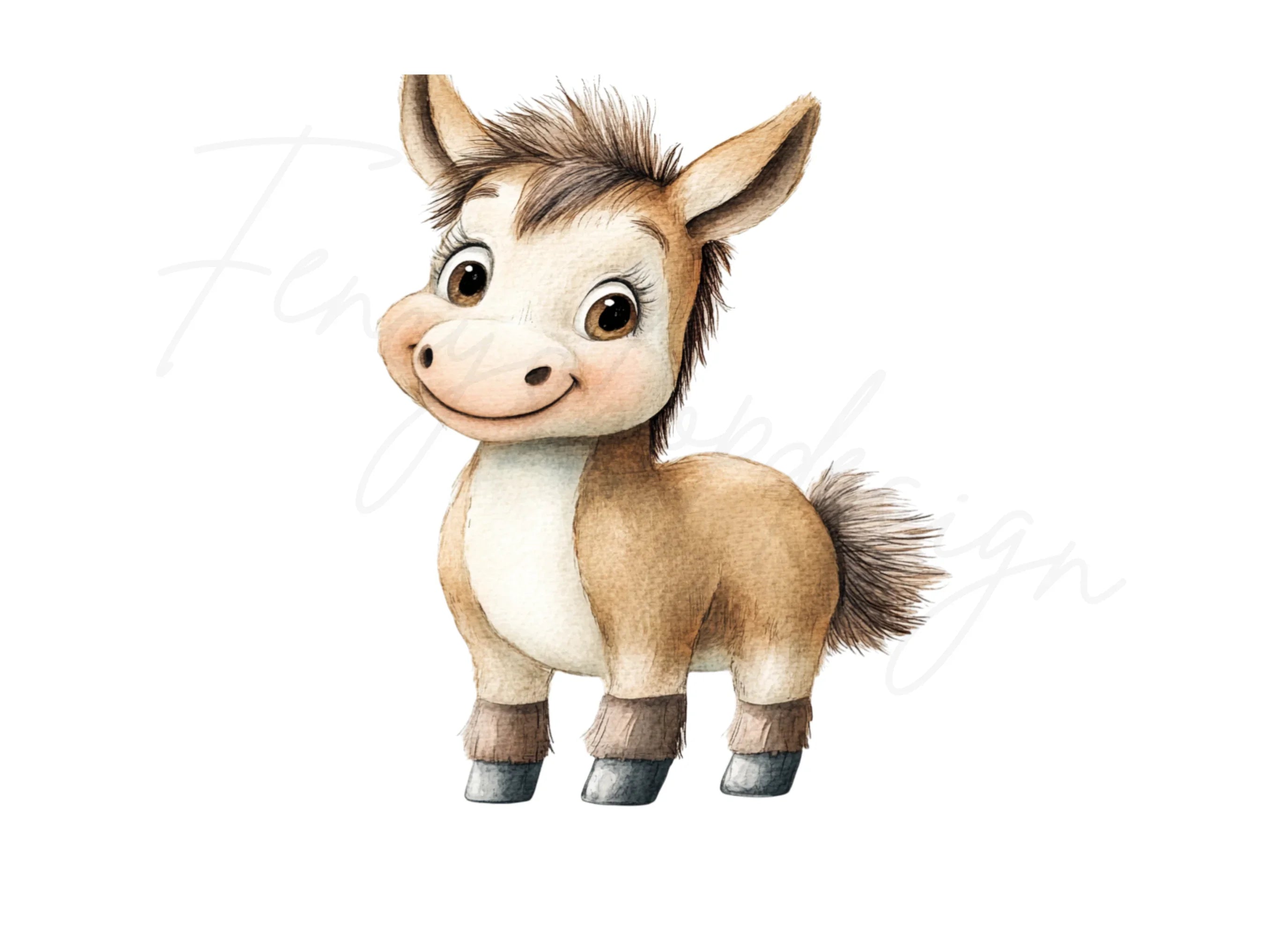 Adorable Donkey Clipart Bundle