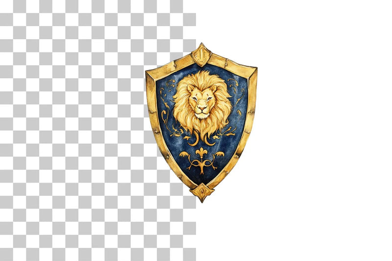 Heraldic Lion Coat of Arms Clipart Bundle - CraftNest - Digital Crafting and Art