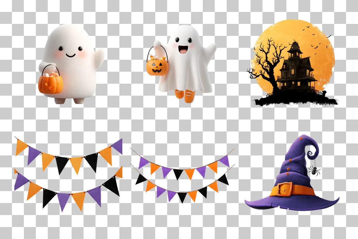 Cute Halloween Clipart Bundle - CraftNest - Digital Crafting and Art