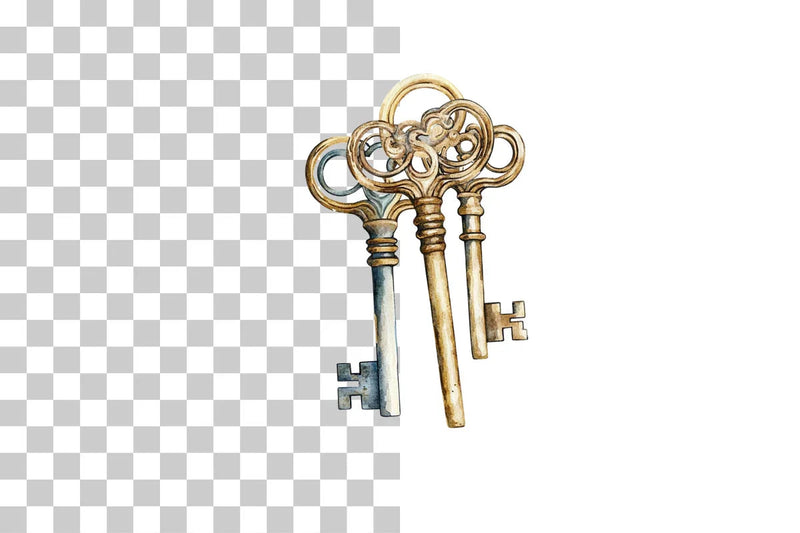 Vintage Ornate Keys Clipart Bundle - CraftNest - Digital Crafting and Art