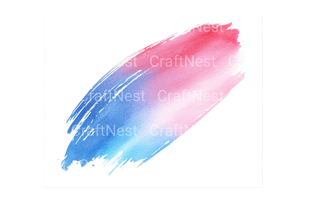 Red Brush Strokes Clipart Bundle