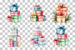 Christmas Gift Box Clipart Bundle - CraftNest - Digital Crafting and Art