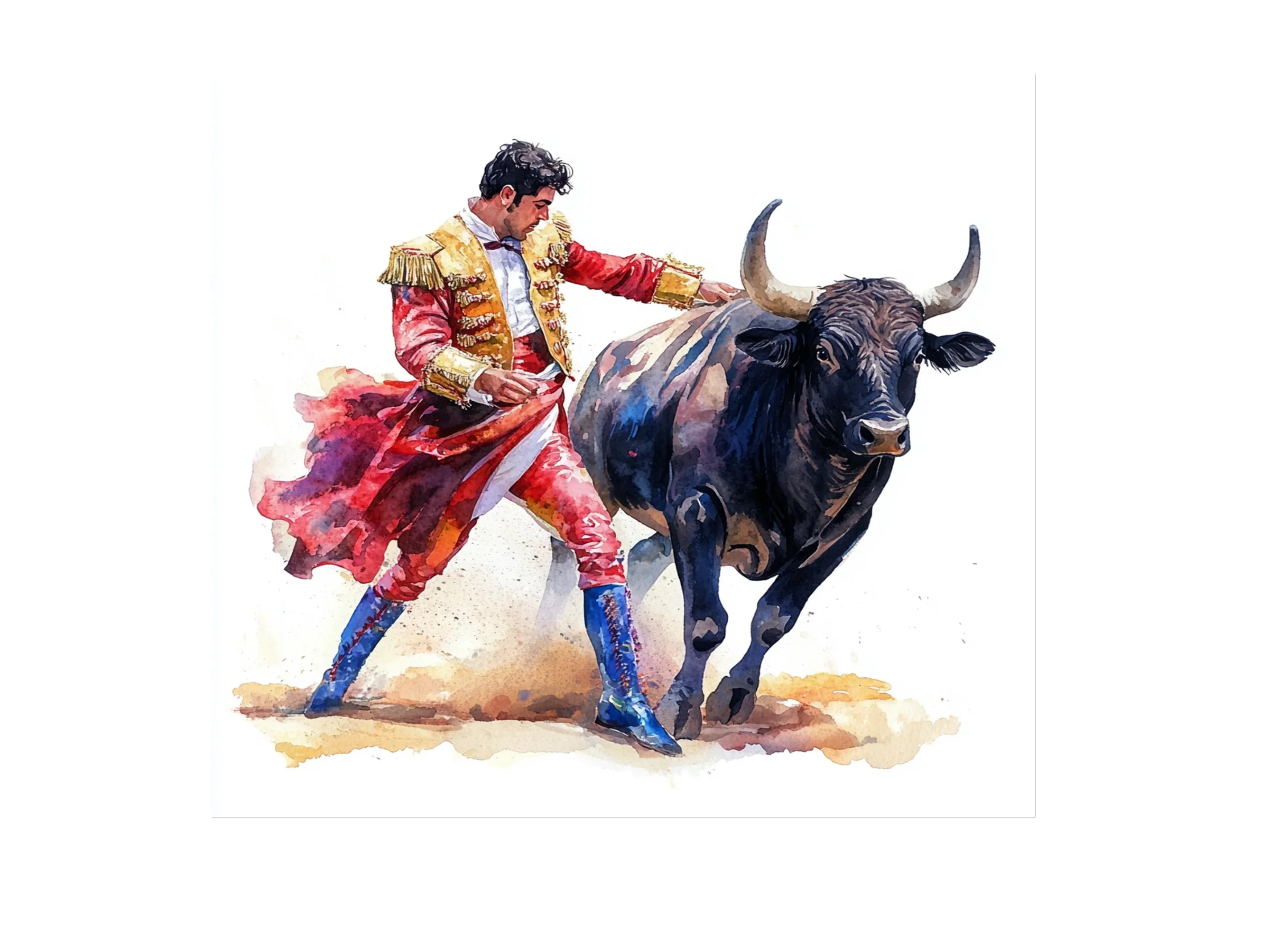 Matador and Bull Clipart Bundle