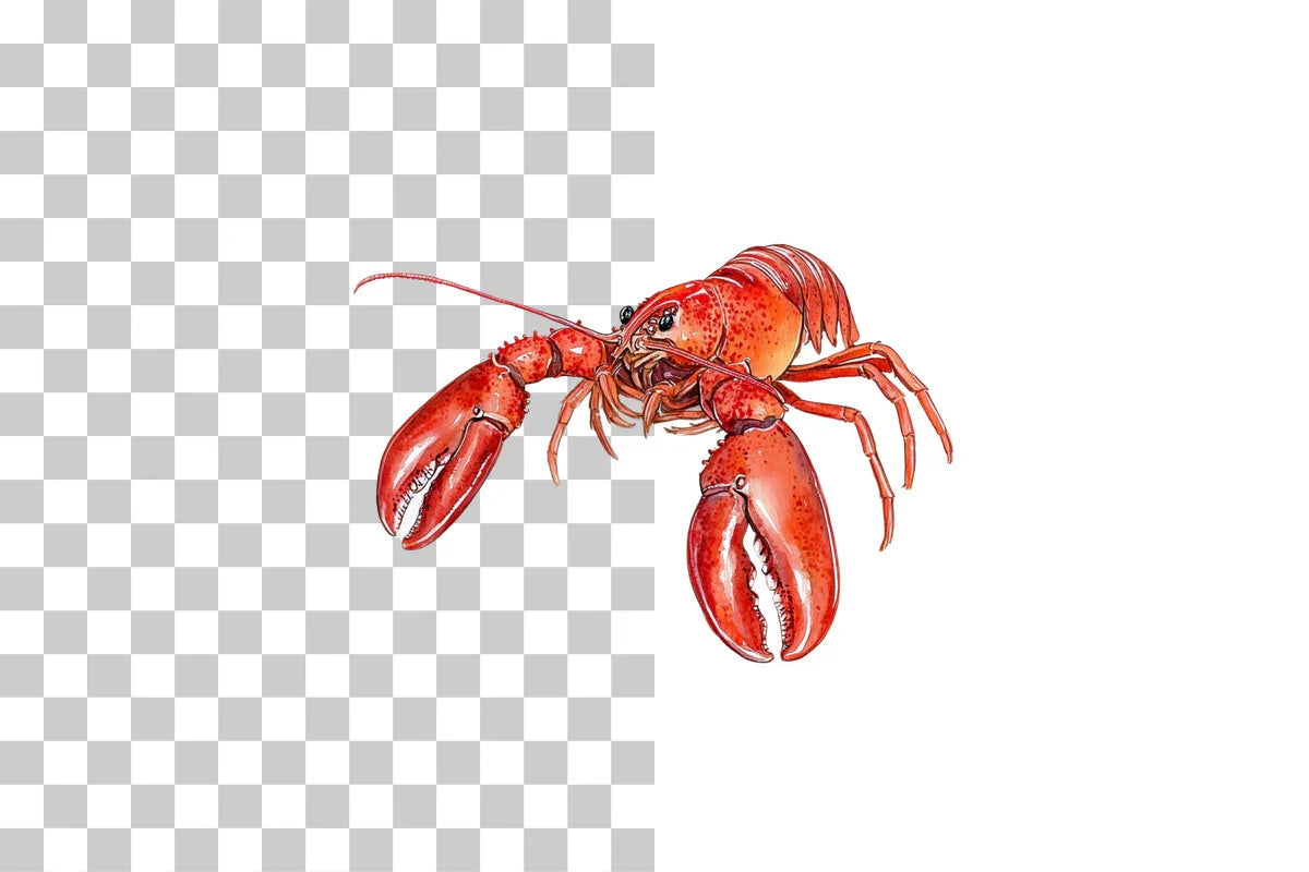 Red Lobster Marine Life Clipart Bundle - CraftNest - Digital Crafting and Art