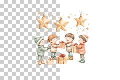 Kids Christmas Holiday Activity Clipart Bundle - CraftNest - Digital Crafting and Art