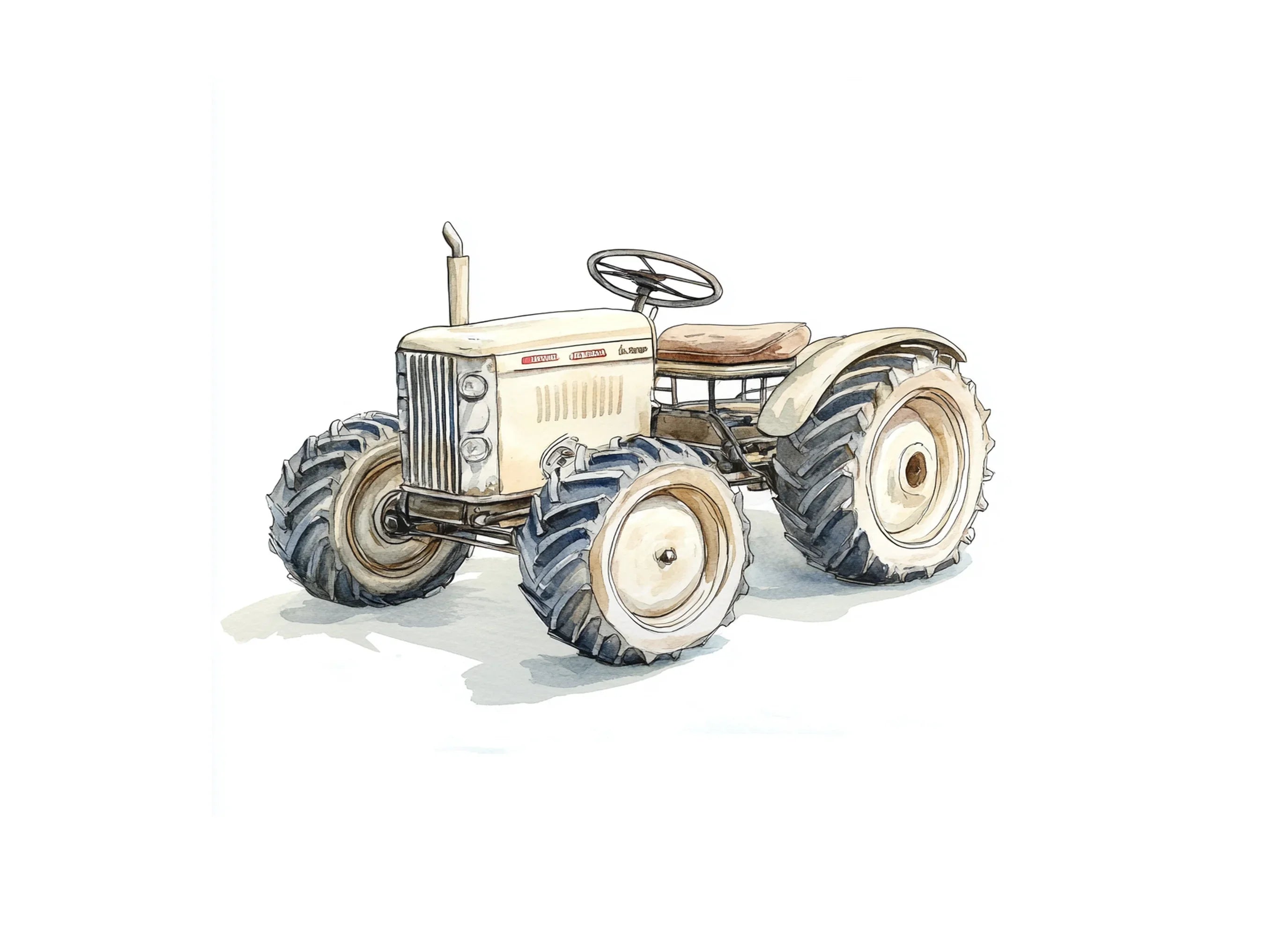 Classic Farm Tractor Clipart Bundle
