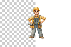 Builder Character Clipart Bundle - CraftNest - Digital Crafting and Art