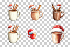 Holiday Tea Cup Clipart Bundle - CraftNest - Digital Crafting and Art