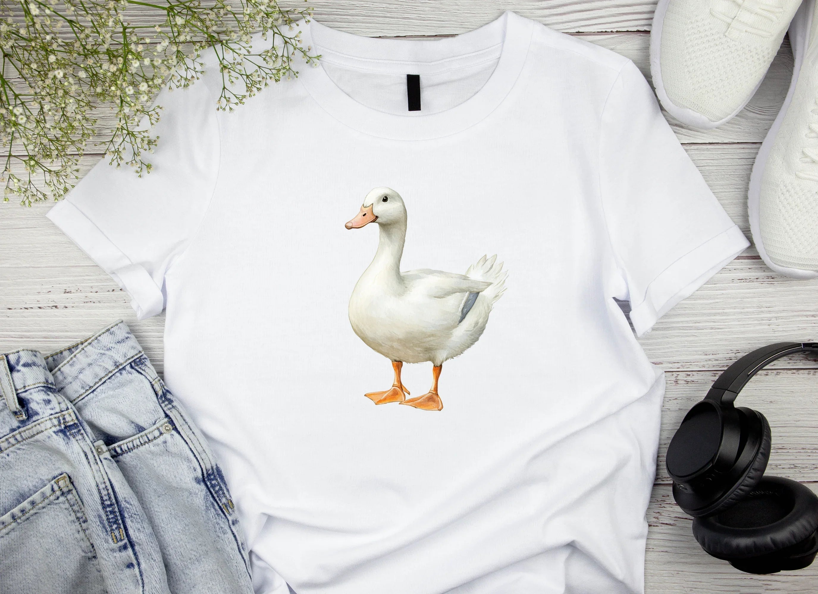 White Farm Duck Clipart Bundle - CraftNest - Digital Crafting and Art