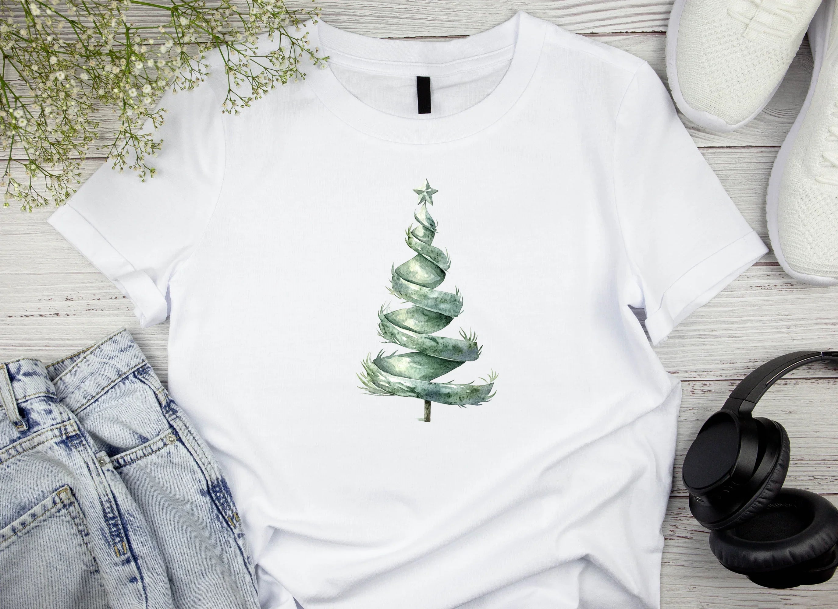 Spiral Christmas Tree Clipart Bundle - CraftNest - Digital Crafting and Art