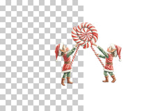 Holiday Elves & Candy Canes Clipart Collection - CraftNest - Digital Crafting and Art