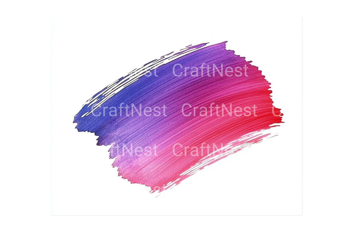 Vibrant Paint Swashes Clipart Bundle