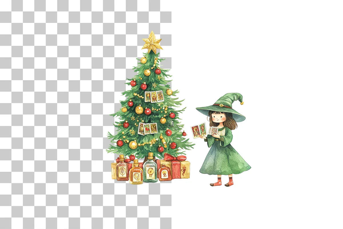 Holiday Witch Clipart Bundle - CraftNest - Digital Crafting and Art