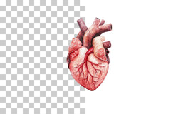 Anatomical Heart Drawing Clipart Bundle - CraftNest - Digital Crafting and Art