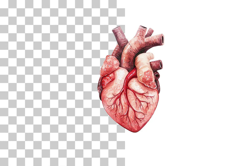 Anatomical Heart Drawing Clipart Bundle - CraftNest - Digital Crafting and Art