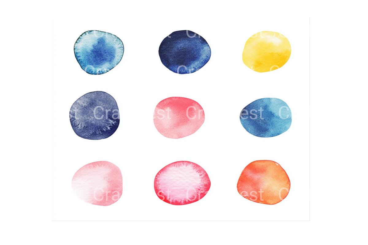 Colorful Pebbles Variety Clipart Bundle
