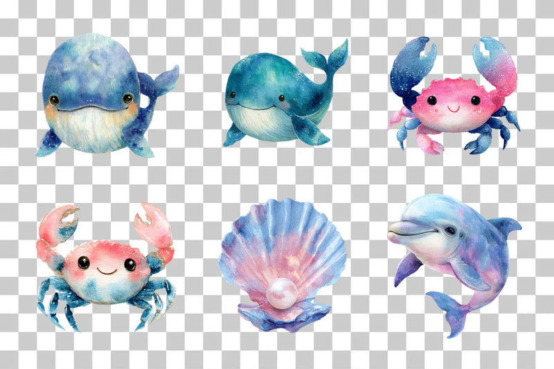 Under the Sea Animals Clipart Bundle - CraftNest - Digital Crafting and Art