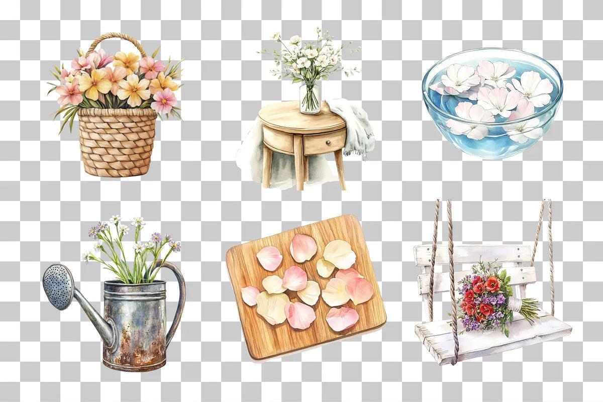 Rustic Home Decor Clipart Bundle - CraftNest - Digital Crafting and Art