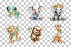 Jungle Animals Clipart Bundle - CraftNest - Digital Crafting and Art