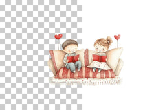 Romantic Movie Date Night Clipart Bundle - CraftNest - Digital Crafting and Art