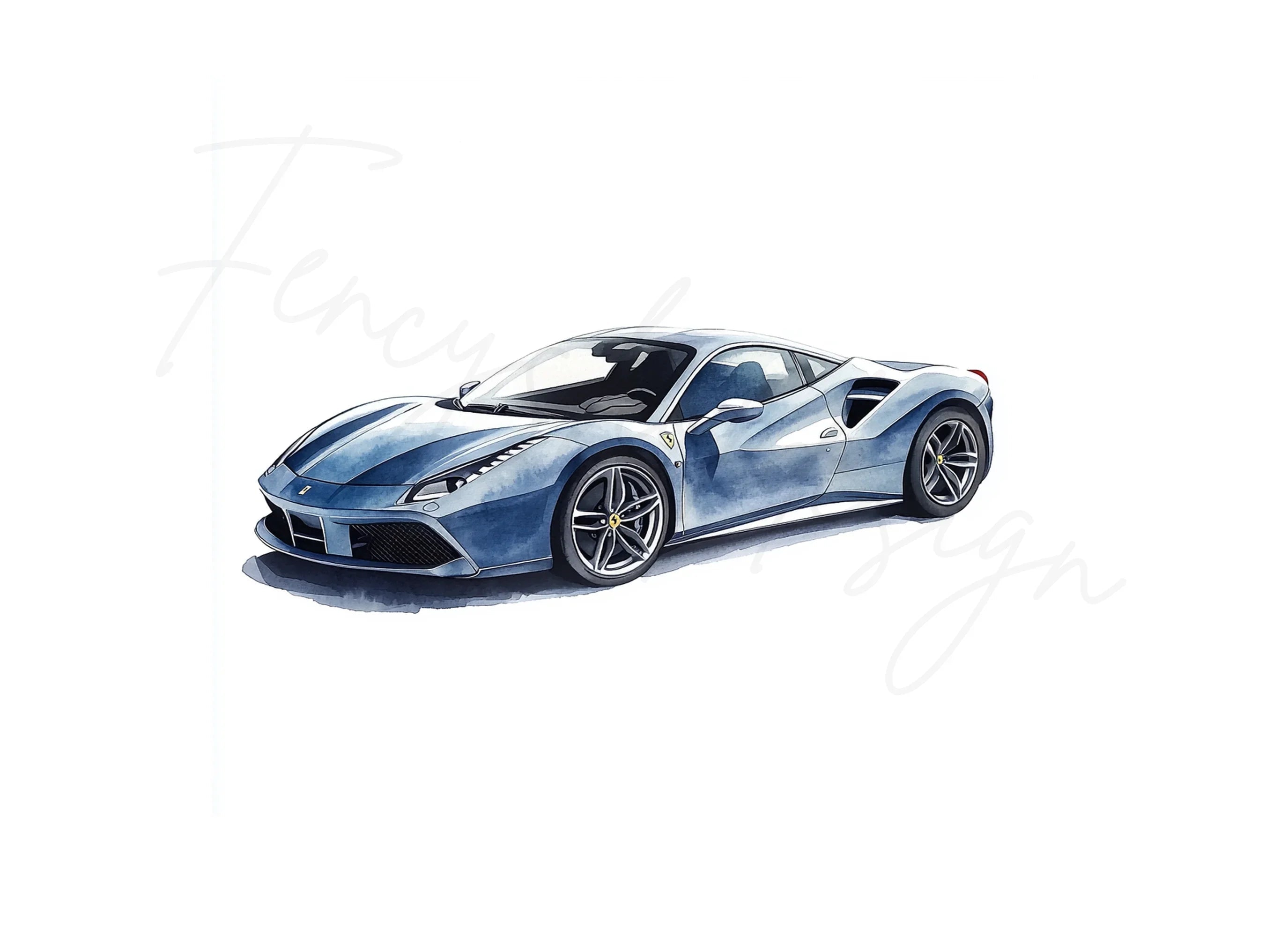 Dynamic Ferrari Car Clipart Bundle