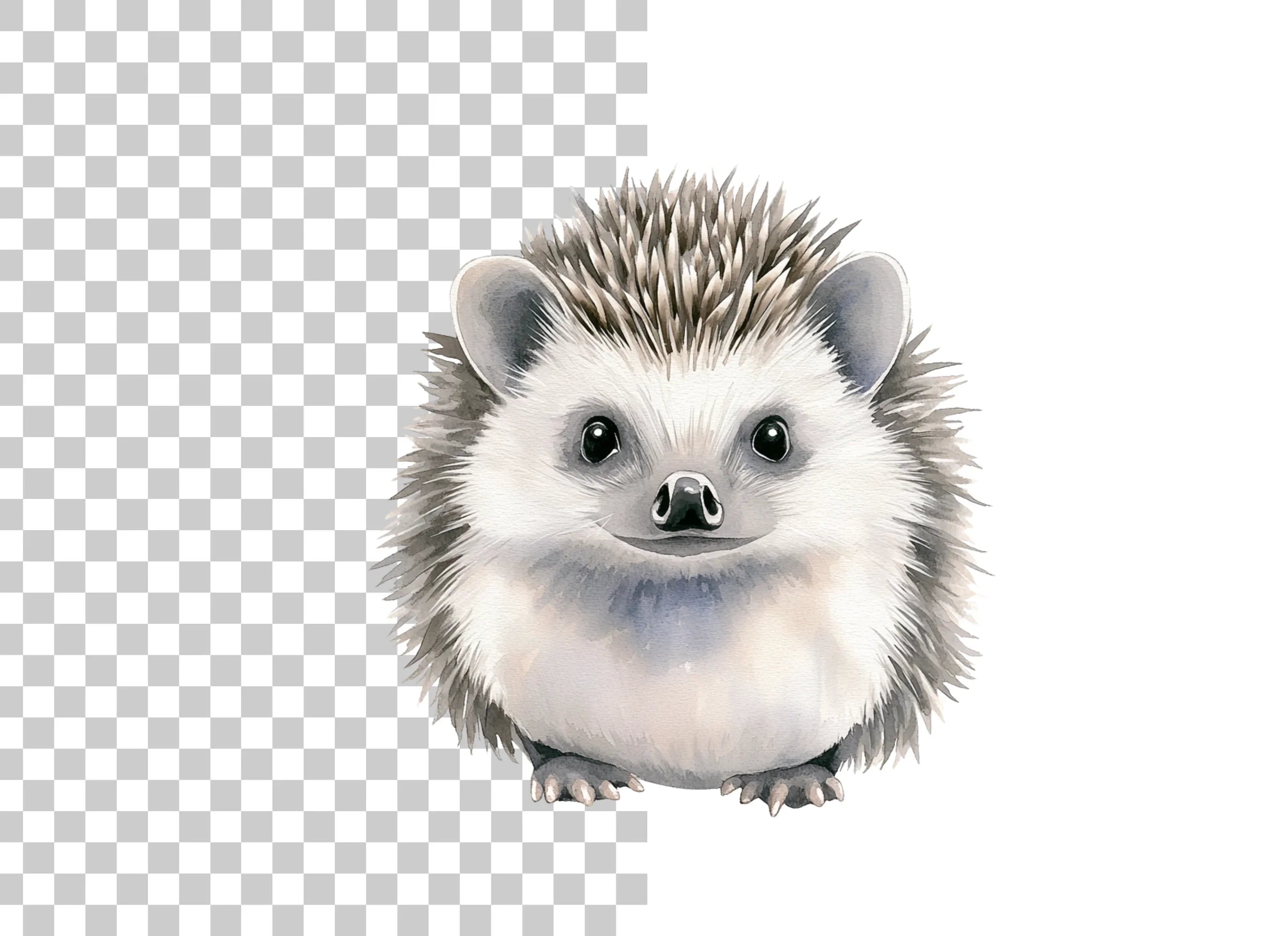Adorable Hedgehog Clipart Bundle
