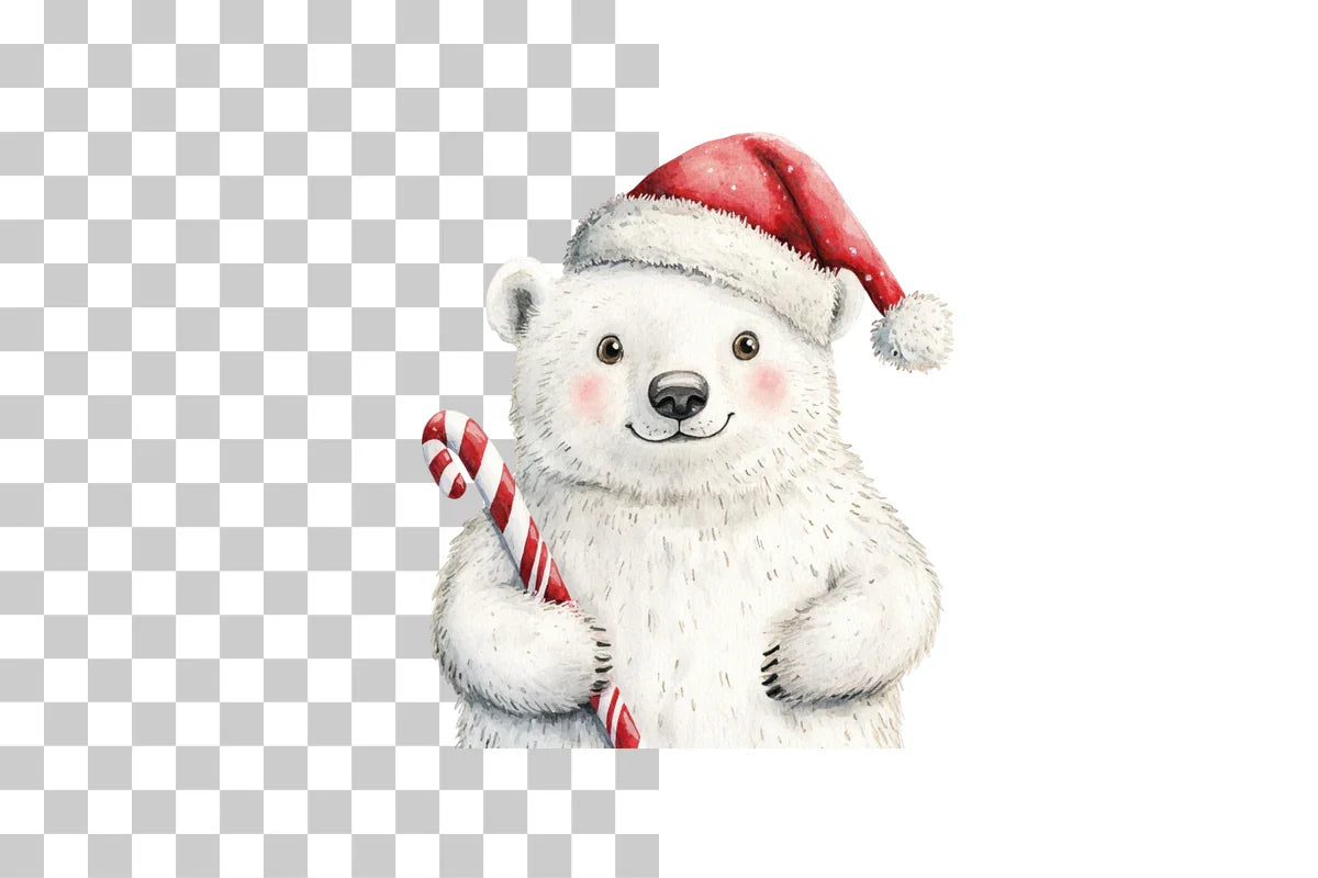Adorable Holiday Polar Bear Clipart Bundle - CraftNest - Digital Crafting and Art