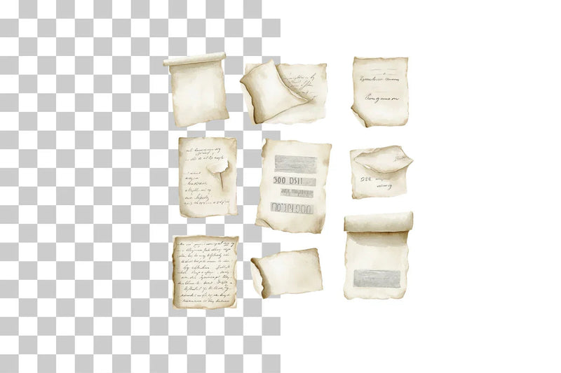 Vintage Paper Collection Clipart Bundle - CraftNest - Digital Crafting and Art