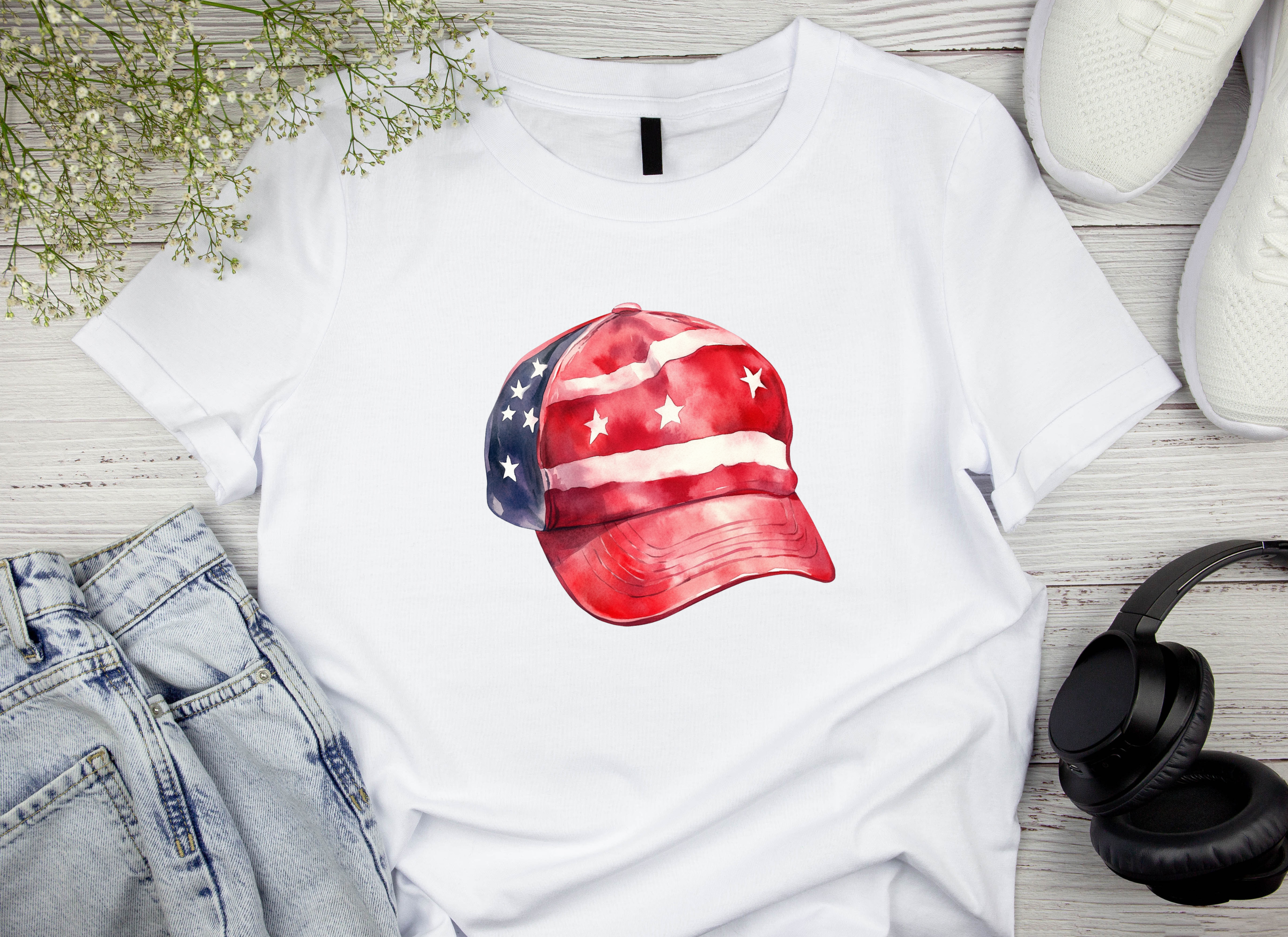Patriotic MAGA Cap Clipart Bundle