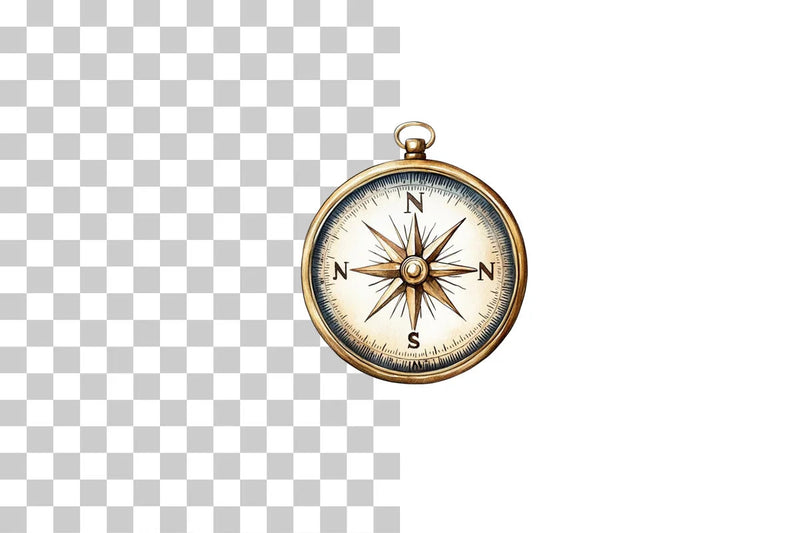 Vintage Nautical Compass Clipart Bundle - CraftNest - Digital Crafting and Art