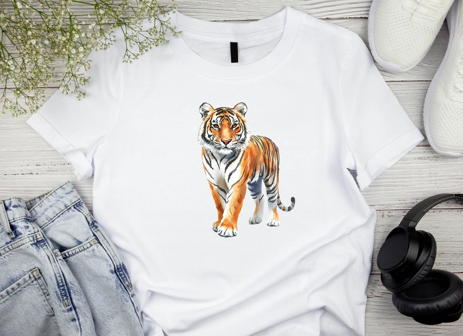 Vibrant Tiger Splatter Clipart Bundle - CraftNest - Digital Crafting and Art