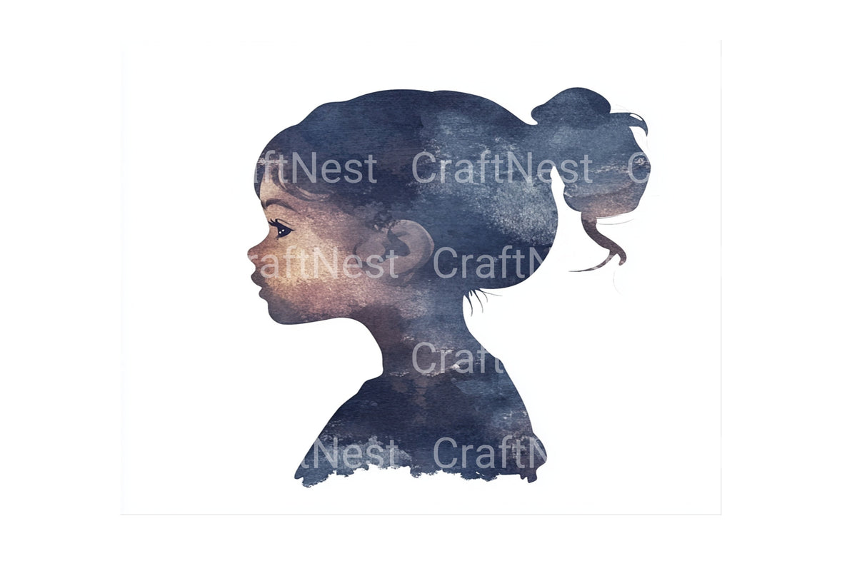 Woman Silhouette Graphics Clipart Bundle